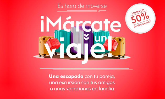 Márcate un viaje descuentos landing