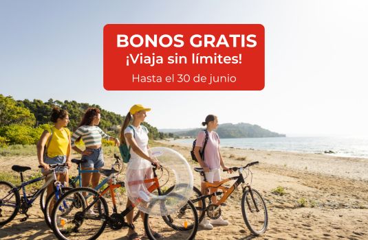 Bonos Gratis ¡Viaja sin límites hasta el 30 de junio!